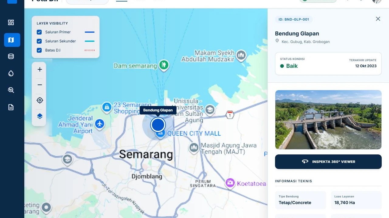 Peta dan spasial interaktif SATRIA